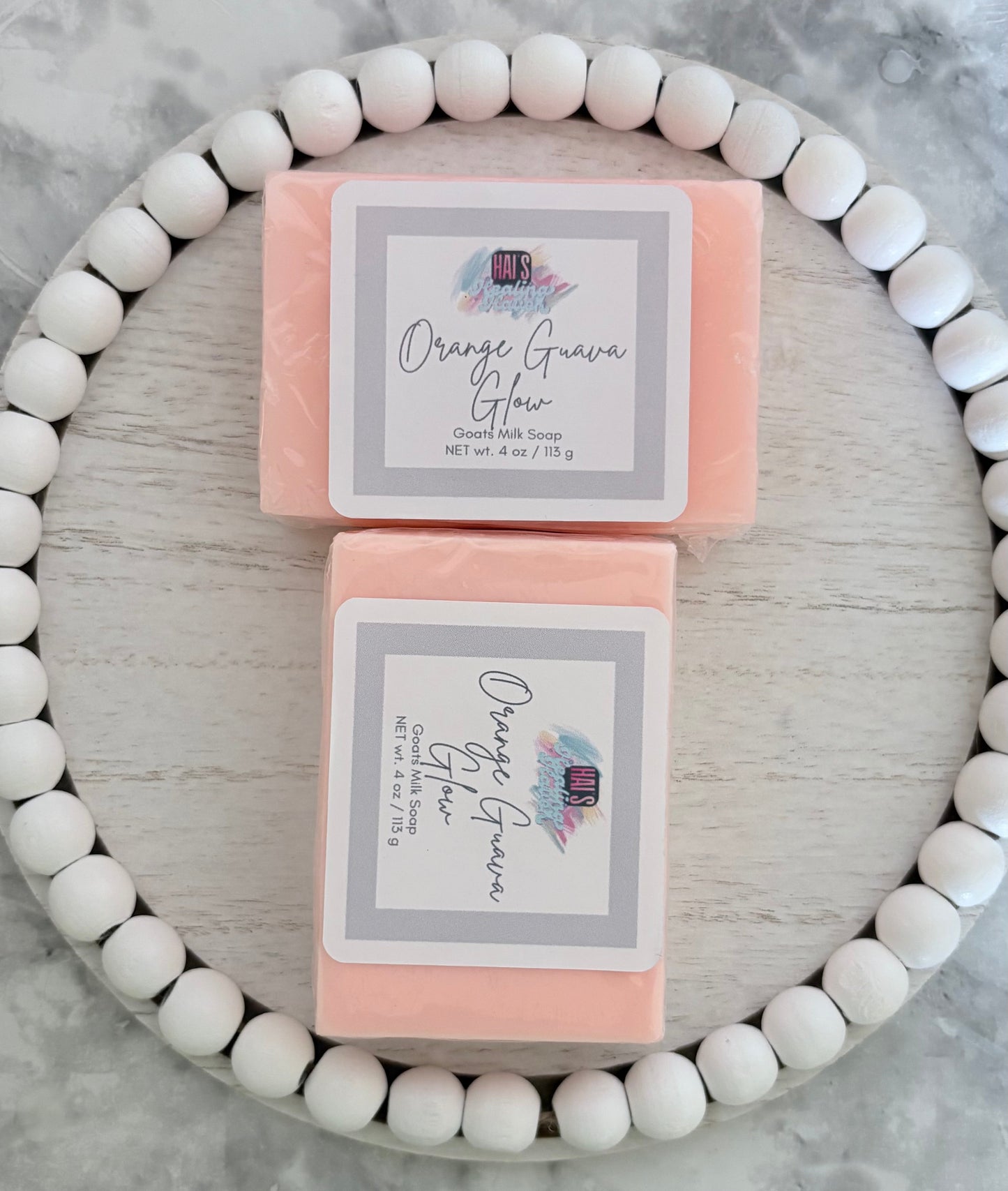 Orange Guava Glow Goat Milk Soap