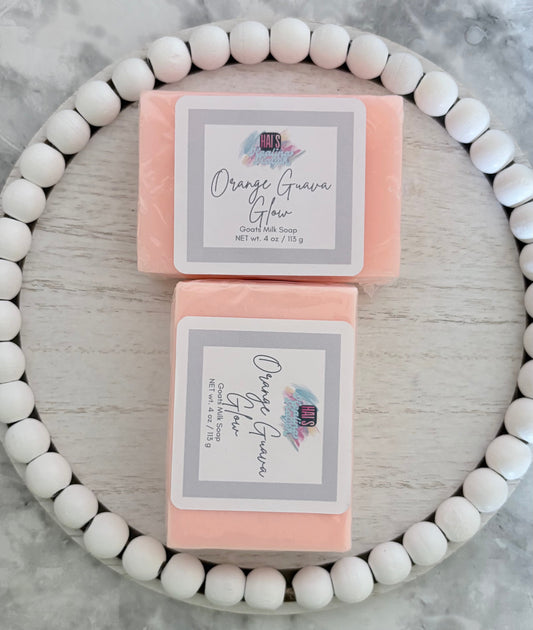 Orange Guava Glow Goat Milk Soap