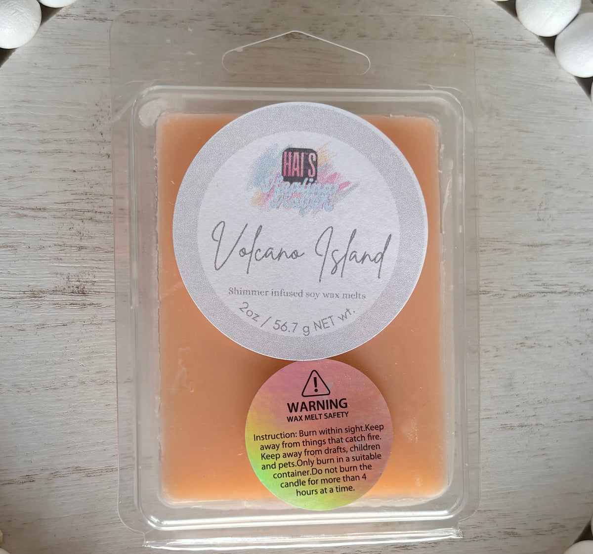 Volcano Island Shimmer Infused Soy Wax Melts