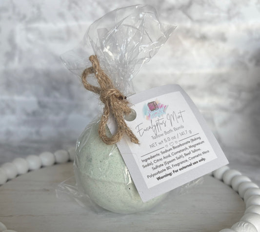 Eucalyptus Mint Tallow Bath Bomb